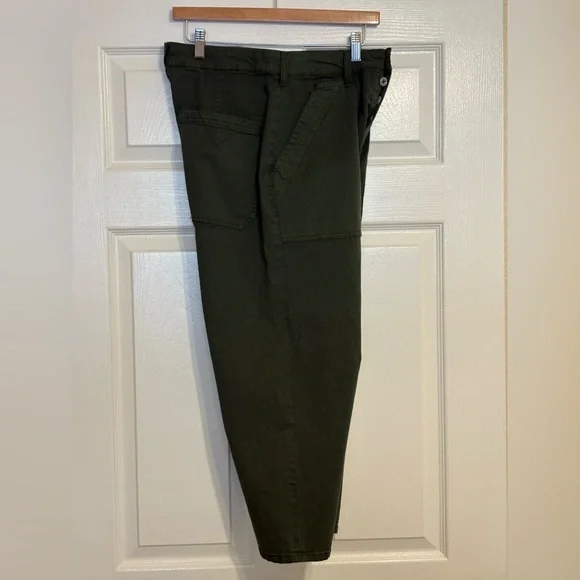 Anthropologie The Millie Low-Slung Barrel Pants by Pilcro size 28P 23” inseam - Picture 6 of 10